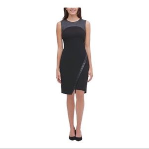 Tommy Hilfiger Black Faux Leather Trim Dress 4